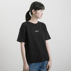 [秋冬9月〜2月]誕生月Tシャツ_9SF004_黒 5枚目の画像
