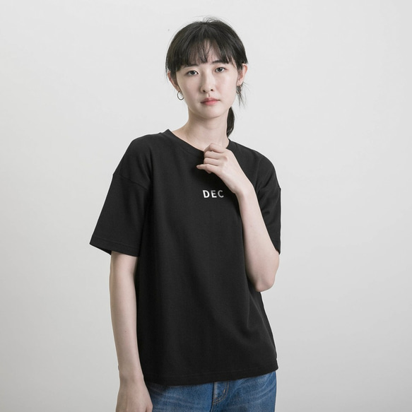 [秋冬9月〜2月]誕生月Tシャツ_9SF004_黒 7枚目の画像