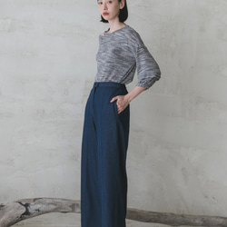 Endless_ Endless Pleated Wide Pants_9AF200_ Denim 3枚目の画像