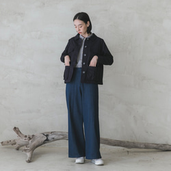 Endless_ Endless Pleated Wide Pants_9AF200_ Denim 6枚目の画像