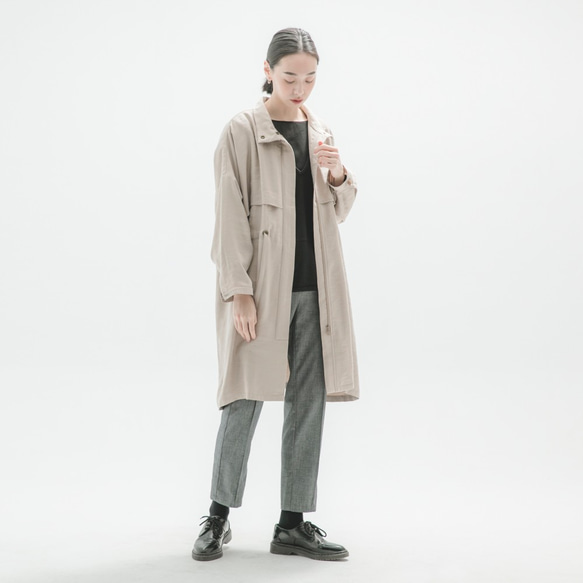 Flutter_Pianpianコートcoat_9AF305_khaki 4枚目の画像