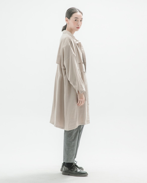 Flutter_Pianpianコートcoat_9AF305_khaki 5枚目の画像