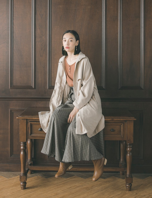 Flutter_Pianpianコートcoat_9AF305_khaki 10枚目の画像