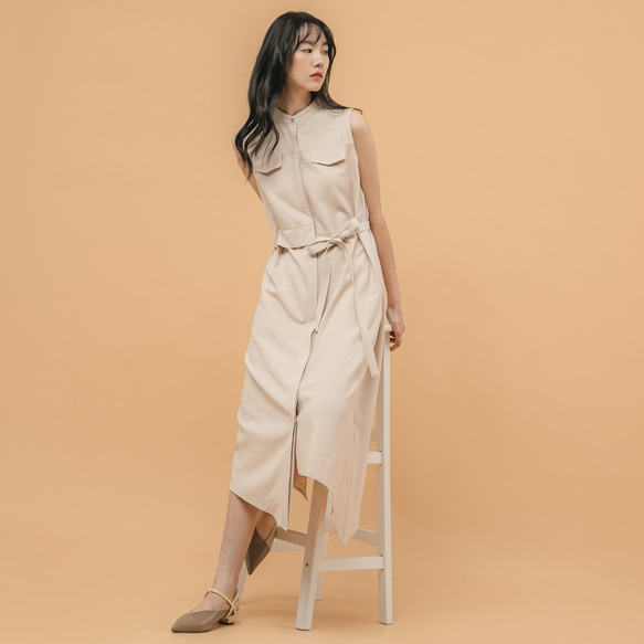 【クラシックオリジナル】相対性理論の時間と空間の非対称性dress_CLD002_khaki 6枚目の画像