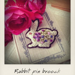 #Rabbit pin brooch 1枚目の画像