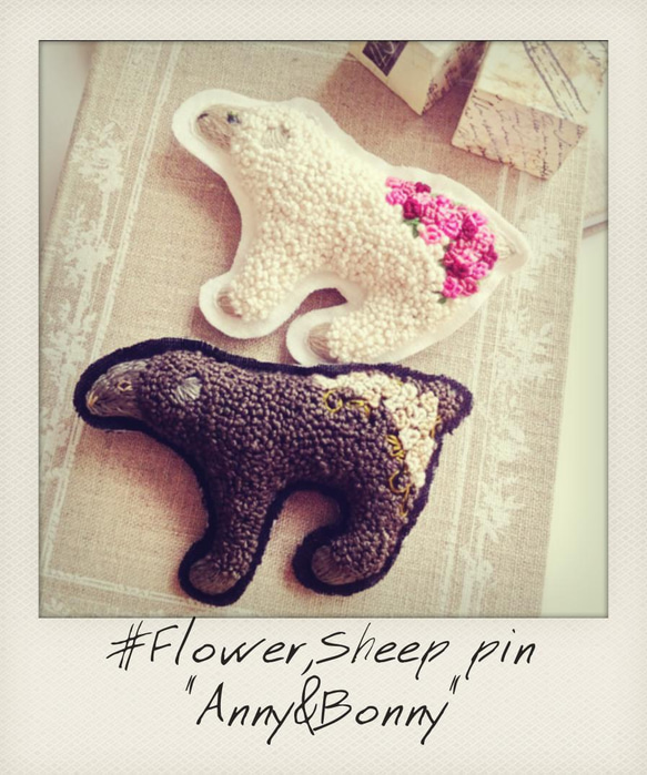 Flower,sheep pin 3枚目の画像