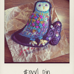 Owl pin 1枚目の画像