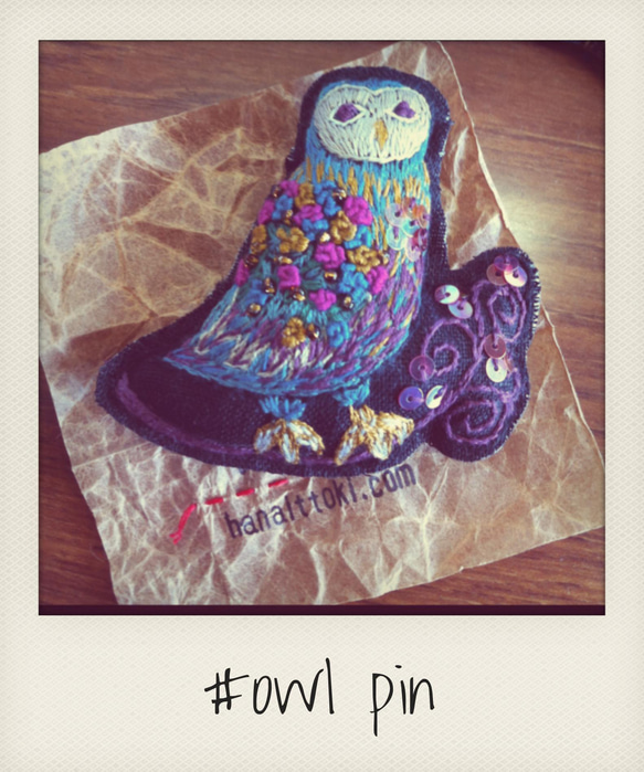 Owl pin 1枚目の画像