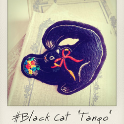 New!!#Black Cat pin broach "Tango" 1枚目の画像