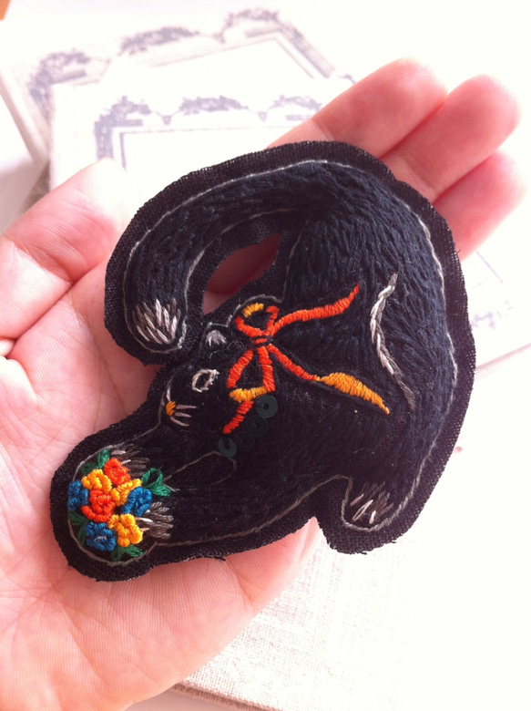 New!!#Black Cat pin broach "Tango" 3枚目の画像