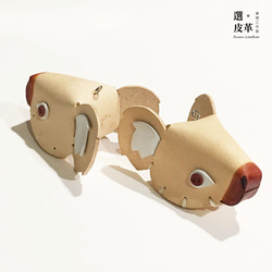【Xuan Leather工作室】動物皮雕 森林系列 無尾熊(考拉)大頭 吊飾皮件掛扣 第6張的照片
