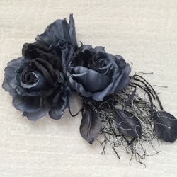 黒のグラデーションの薔薇 1枚目の画像