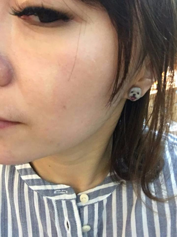 寵物客製化耳環-醫療用鋼針 第1張的照片