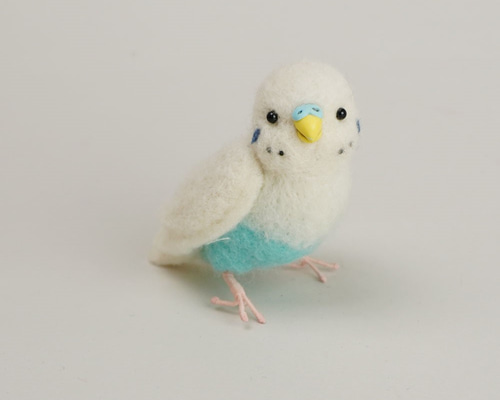 羊毛フェルト。インコ。オーダーNo.25 羊毛フェルト。セキセイインコ。オーダーNo.51 ぬいぐるみ・人形
