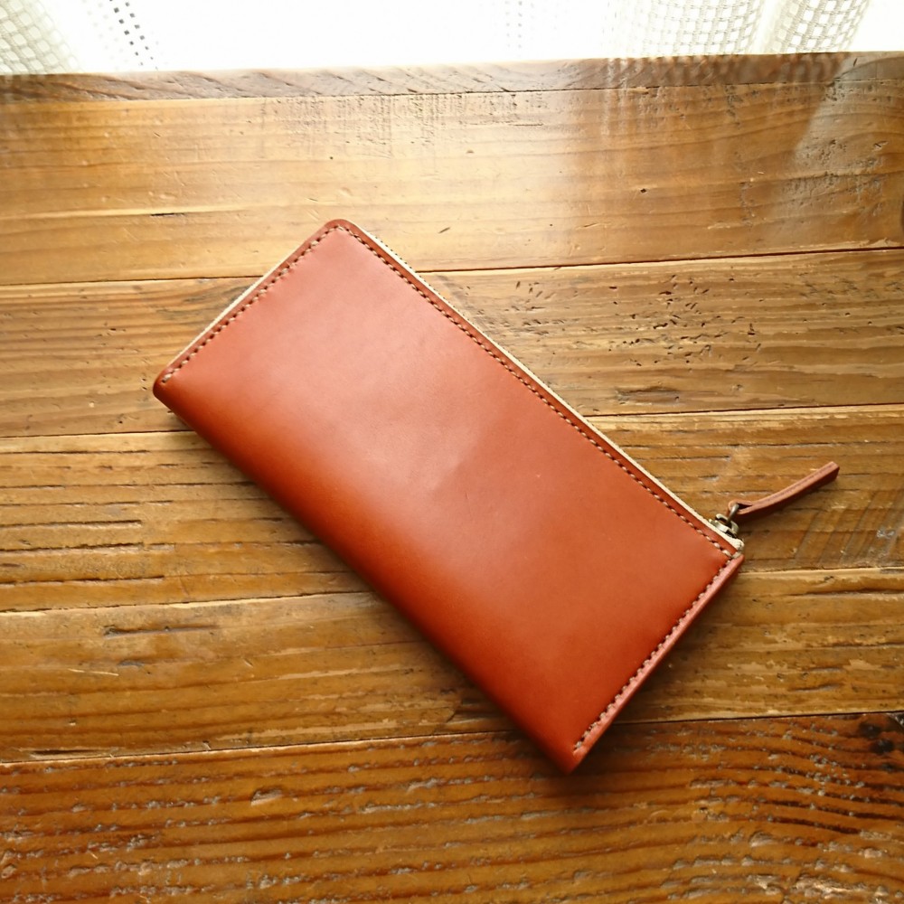 L字ファスナーの長財布　全８色《受注生産》手縫い