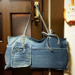 USEDデニムのバッグ オリジナルデザイン 1枚目の画像