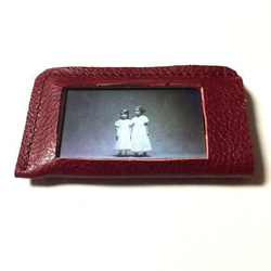 【現品処分500円】iPod nano第6.7世代レザーケース 赤 牛革ヌメシュリンク革 2枚目の画像