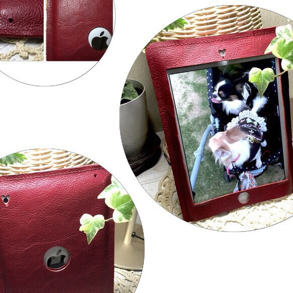 iPad mini レザーケース4色 牛革ヌメシュリンク革 5枚目の画像