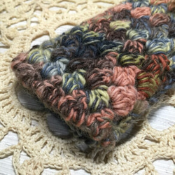 ＊かぎ針編み＊かわり糸のiPodtouch iPhone5 iPhone5S ソックス ケース カバー ウール 羊毛 5枚目の画像