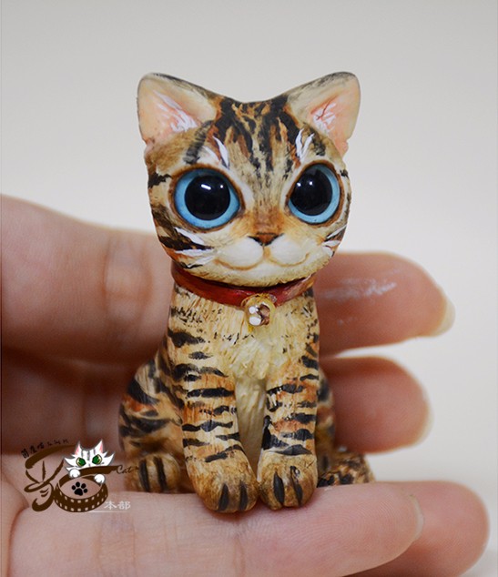 Yinying喵]トラ猫のクレイQバージョン×装飾品×人形（カスタム