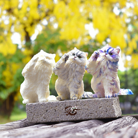 【茵鷹喵】金吉拉貓 1/2th × 雕塑 × 模型擺飾｜ChinchillaCat（上色） 第1張的照片