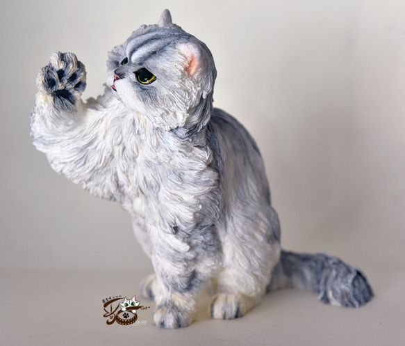 【Yinyingmeow】ChinchillaCat1 / 2th×Sculpture×モデルデコレーション▲Chinchill 7枚目の画像