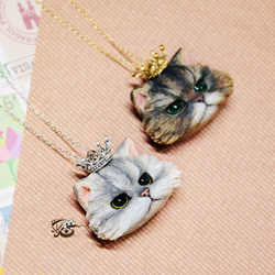 【YinyingMeow】ChinchillaCat×Crown×Necklace▲ChinchillaCat 1枚目の画像