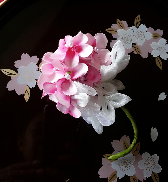 Sakuraコサージュ色付け 1枚目の画像