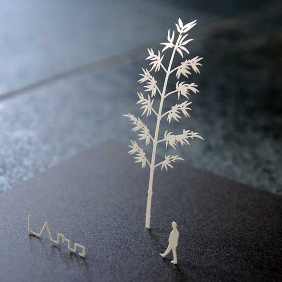 紙の樹木模型キット　006竹（26本入り） 3枚目の画像