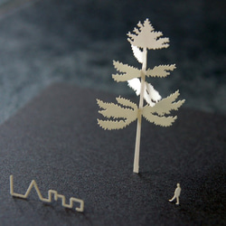 紙の樹木模型キット　007針葉樹（19本入り） 4枚目の画像