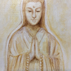 仏画 マリア観音像（原画） 2枚目の画像