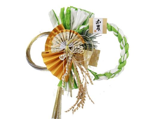 専用　扇水引　しめ縄 お正月飾り 】 扇子と水引のしめ縄飾り しめ縄・しめ飾り Atelier E