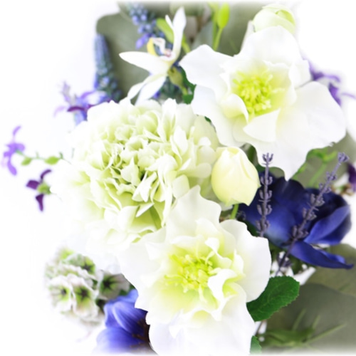 仏花 お供え アネモネ 青 お彼岸 お盆 お墓参り オススメ 華麗で