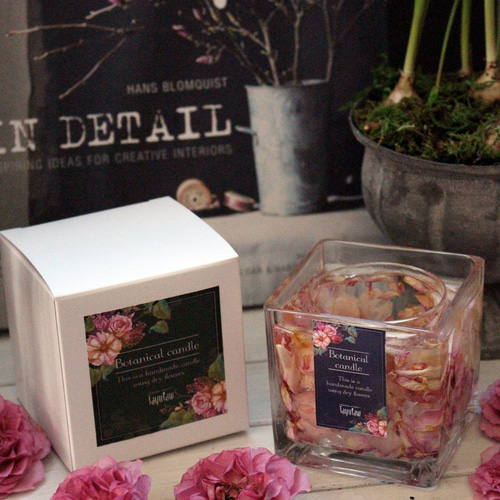 春香るボタニカルキャンドルホルダー（シクラメン＆ミニバラ