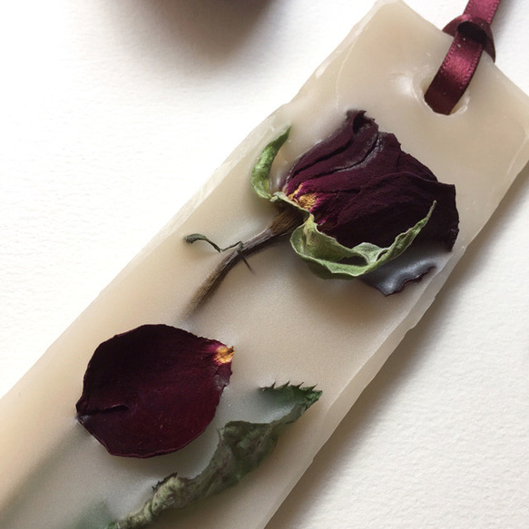 【香花標本】薔薇（タボレッタ・アロマワックスバー・サシェ） 2枚目の画像