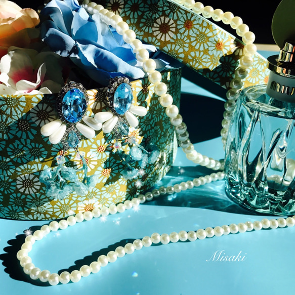 MISAKI ACC施華洛世奇系列「人魚的眼淚」耳飾 第7張的照片