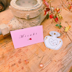 MISAKI ACC 「petit」系列－愛心鏈粉晶耳飾 第2張的照片