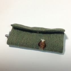 手織りのキーケース（ひつじ柄  綴れ織り） 4枚目の画像