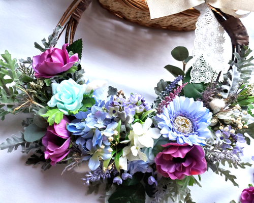 リースブーケ リースブーケ ピンク01 | iichi 日々の暮らしを心地よくする