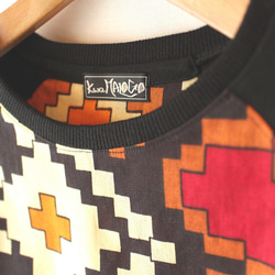 アフリカン ラグランTシャツ / African raglan long top  rt4 2枚目の画像