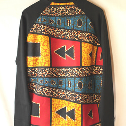 アフリカン ラグランTシャツ / African raglan long top  rt2 4枚目の画像