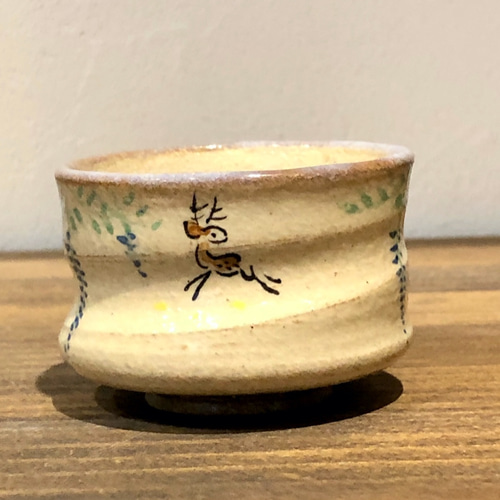 赤膚焼 奈良絵 ぐい呑 おちょこ・ぐい呑み・徳利 赤膚焼 大塩正史 通販