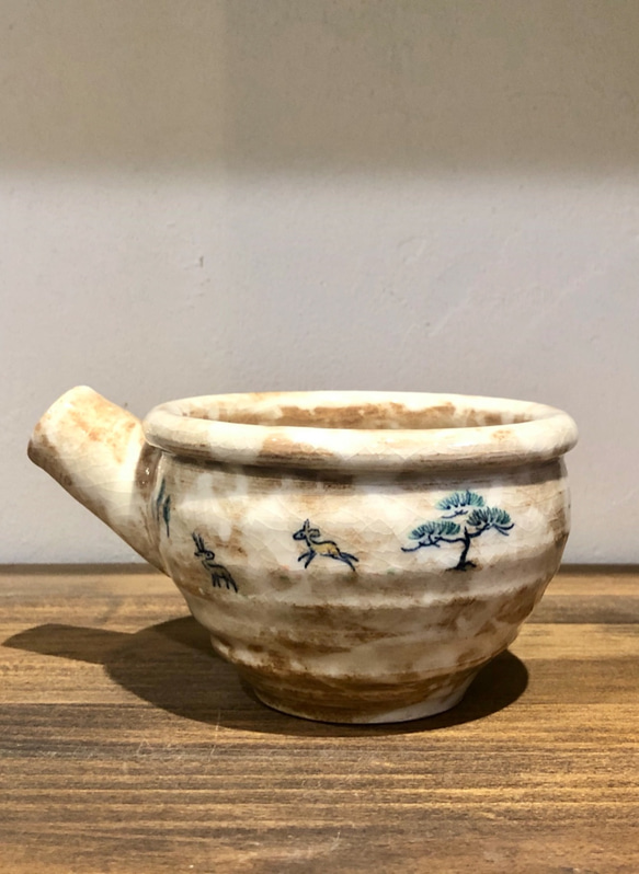 赤膚焼 奈良絵 片口 おちょこ・ぐい呑み・徳利 赤膚焼 大塩正史 通販