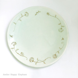 お花柄のお皿２枚          専用 2_6791e2fe2e5e085fcedc4bace662