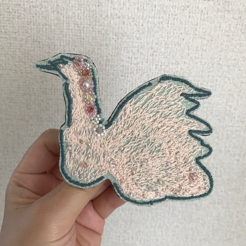 ミナペルホネン ブローチ 3点セット 鳥 刺繍（ブローチ（鳥