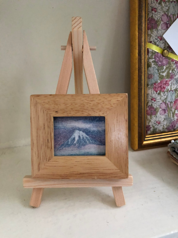 小さな小さな絵　　富士山 2枚目の画像