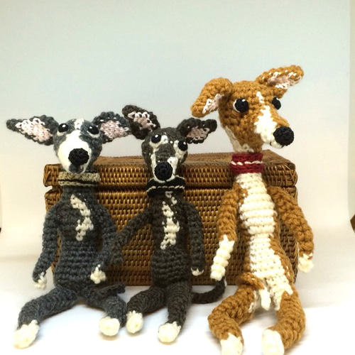 ヒョロヒョロイタグレ あみぐるみ（オーダーリクエスト品） あみぐるみ