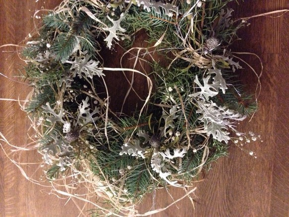 naturaldry whitemix wreathe 1枚目の画像