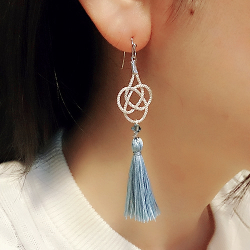 NSKY　ハンドメイドピアス　タッセルピアス タッセル - ピアスの人気通販 | minne 国内最大級のハンドメイド