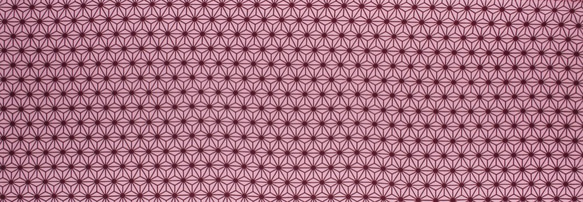 麻の葉(ピンク×エンジ) 2枚目の画像